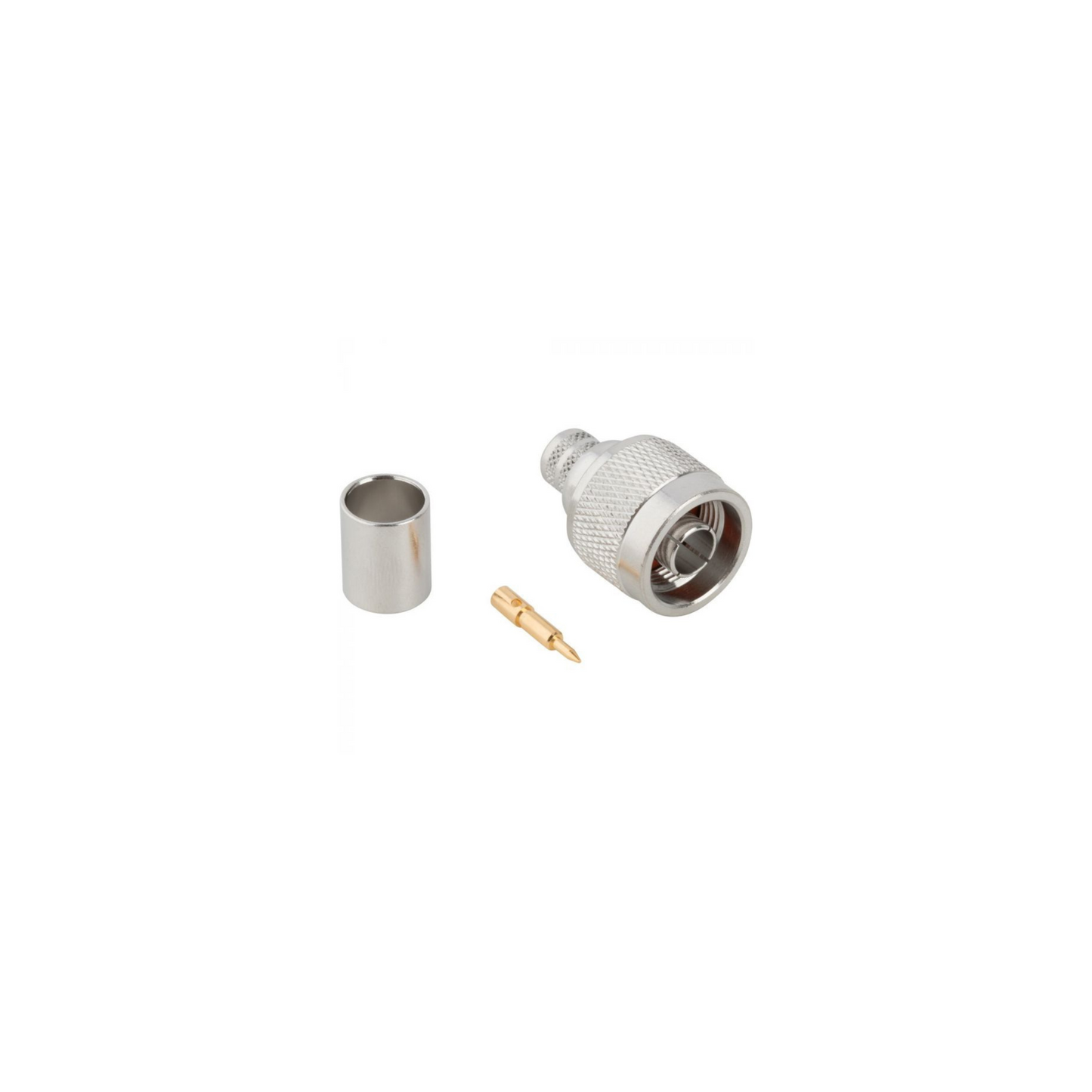 N-Type(male) For LMR400 Silver