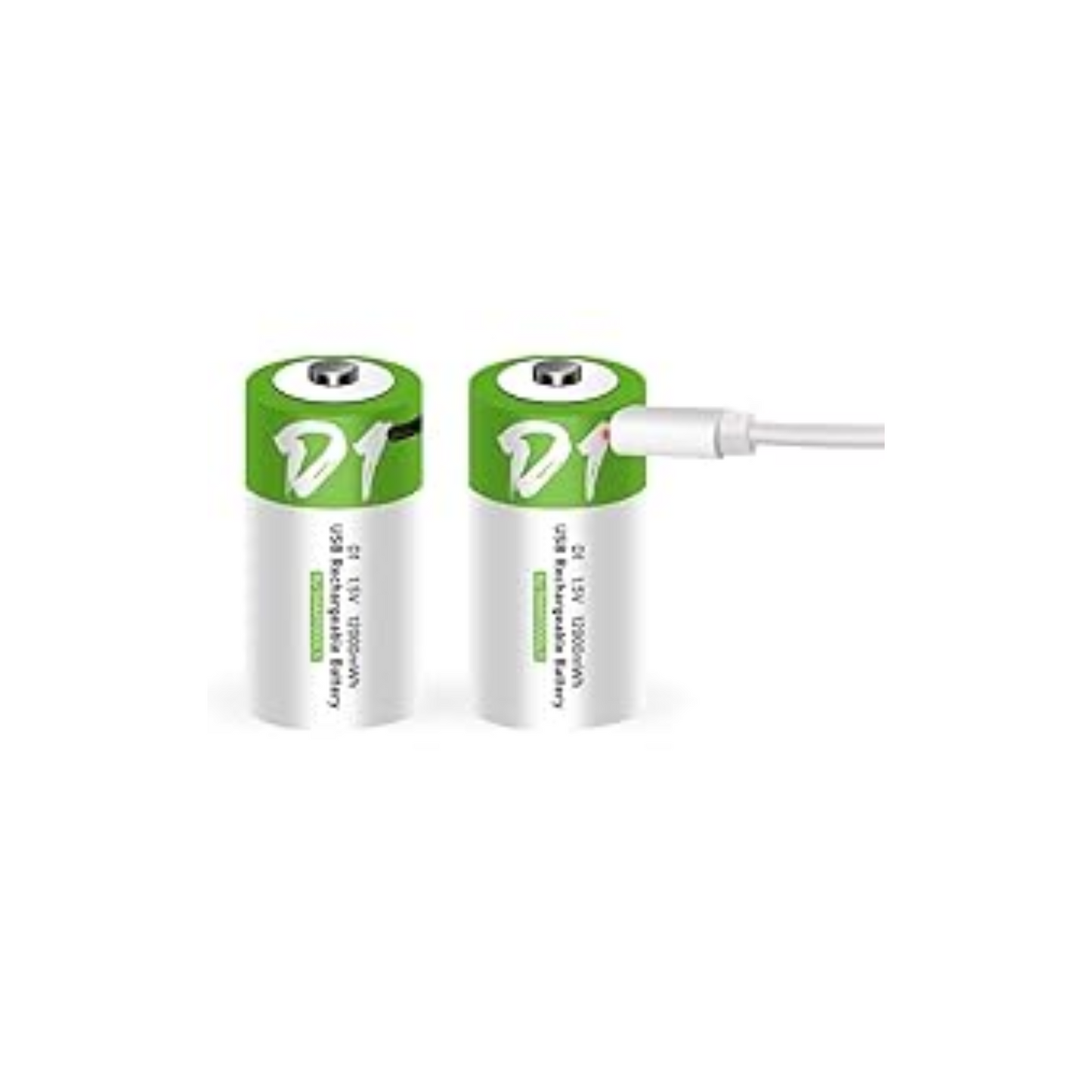 Battery D-size Rechargeable with USB C-type Cable