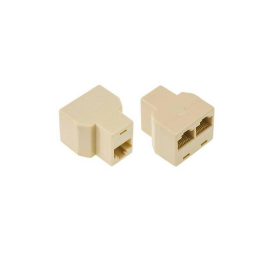 RJ45 Female to x2Female Connector