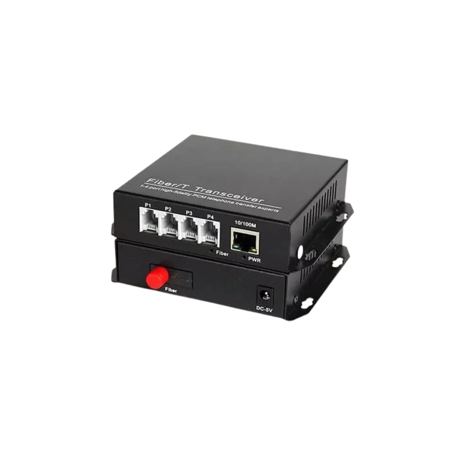 4 POTS RJ11 Telephone over fiber converter