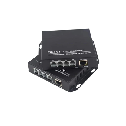 4 POTS RJ11 Telephone over fiber converter