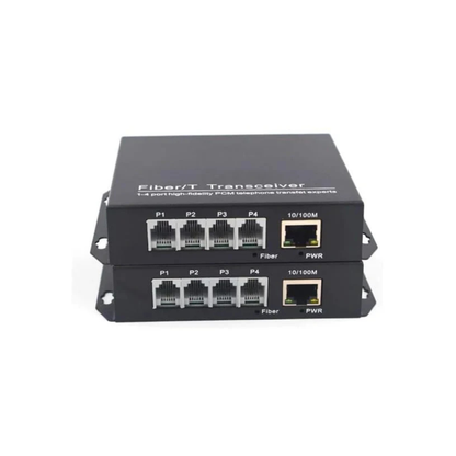 4 POTS RJ11 Telephone over fiber converter