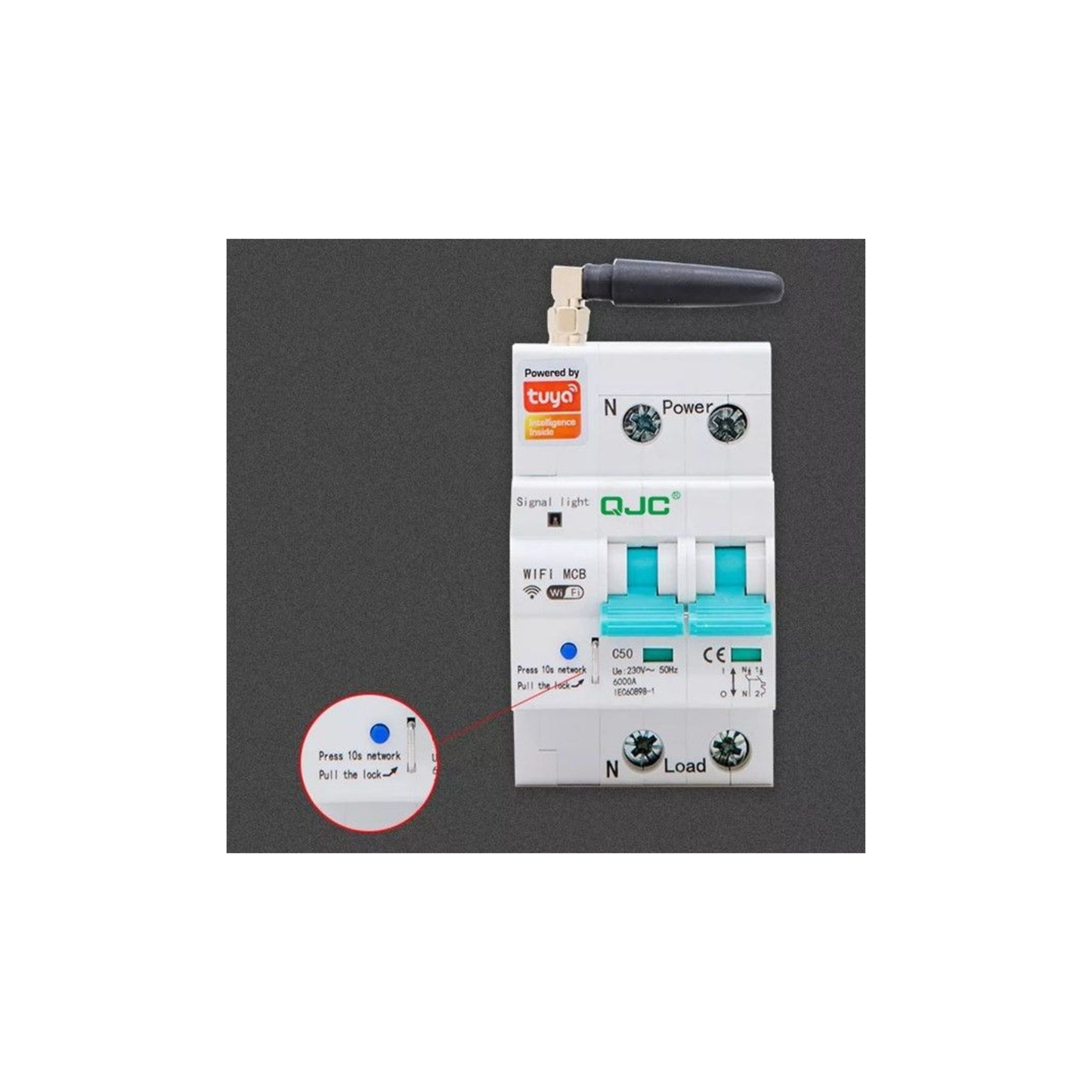 WIFI smart MCB 2P Tuya 80A