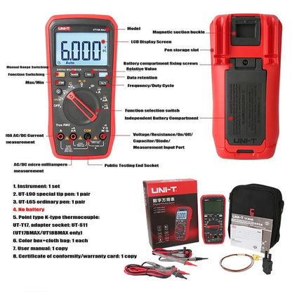 UNI-T UT18B Max True RMS Digital multimeters