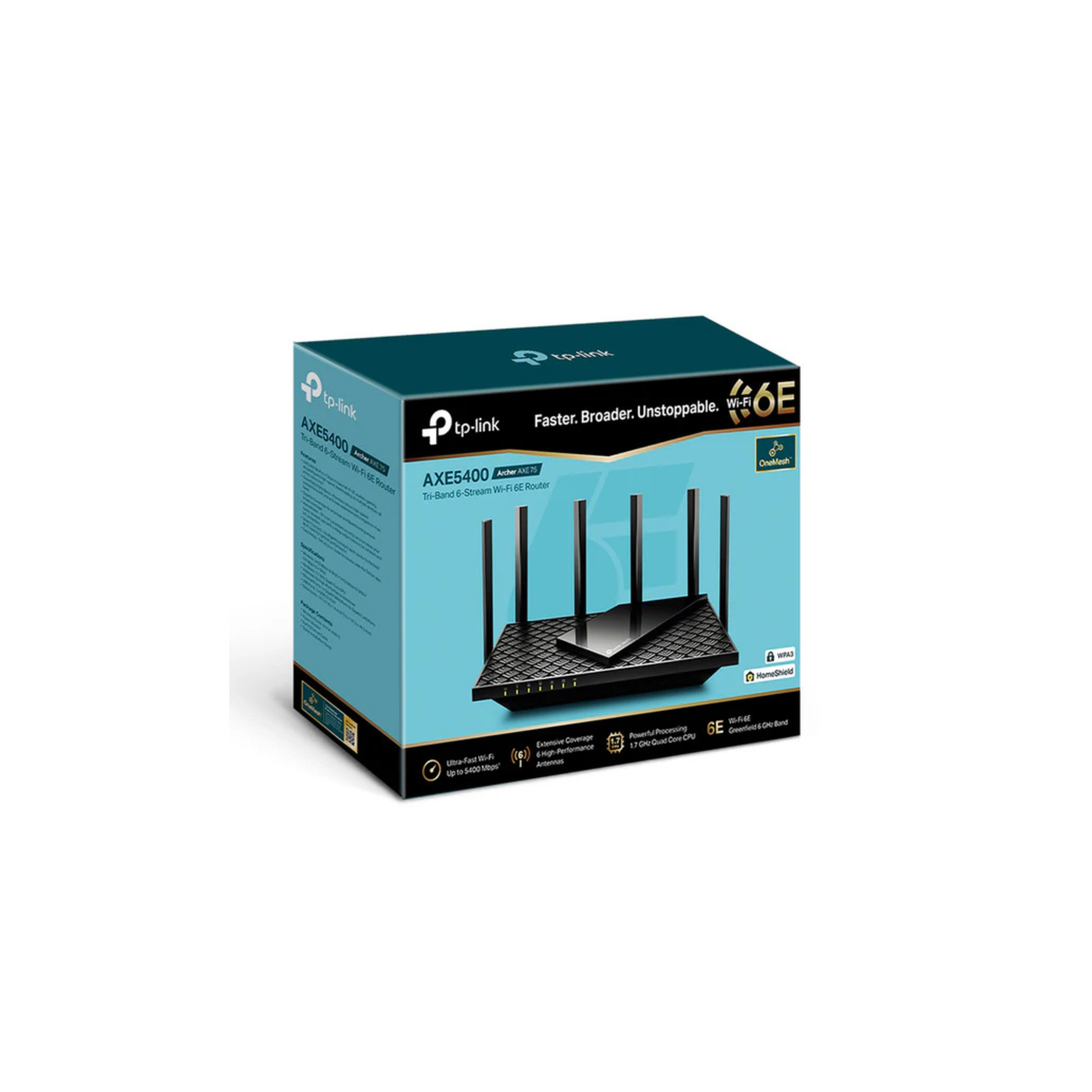 TP-Link Archer AXE75 - AXE5400 Tri-Band Gigabit Wi-Fi 6E Router