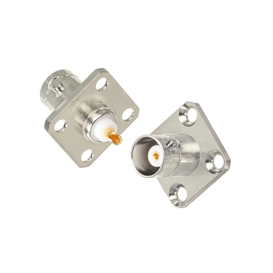 BNC Female Chassis Mount Connector - Square