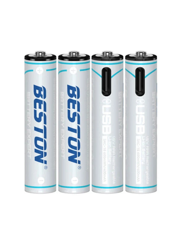Battery Beston AAAX4 Rechargable typce-c