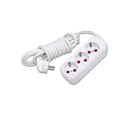Electrical Extension Socket 3 Plugs with 10 meters cable
