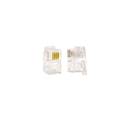 Telephone Plug RJ9 4P4C 100Pcs