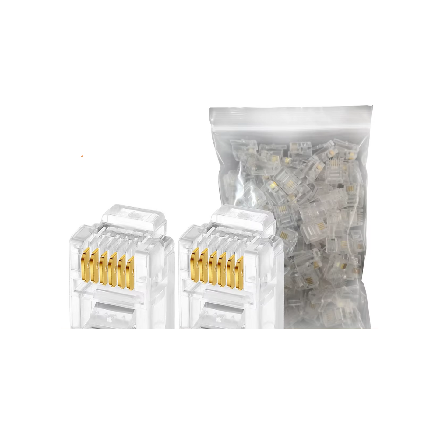 Telephone Plug RJ12 6P6C 100Pcs