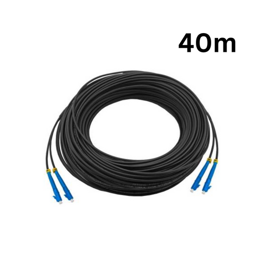 Fiber Optic Cable With Plugs 2cores 40m