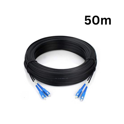 Fiber Optic Cable With Plugs 2cores 50m
