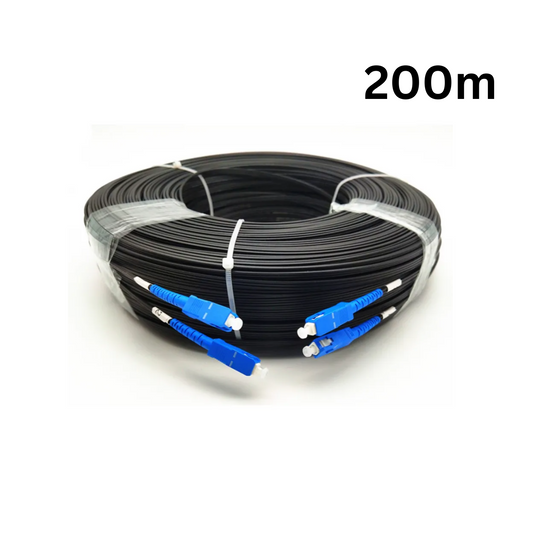 Fiber Optic Cable With Plugs 2cores 200m